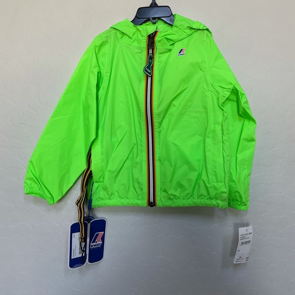 K-Way Kids Neon Green Raincoat - Picture 2 of 7